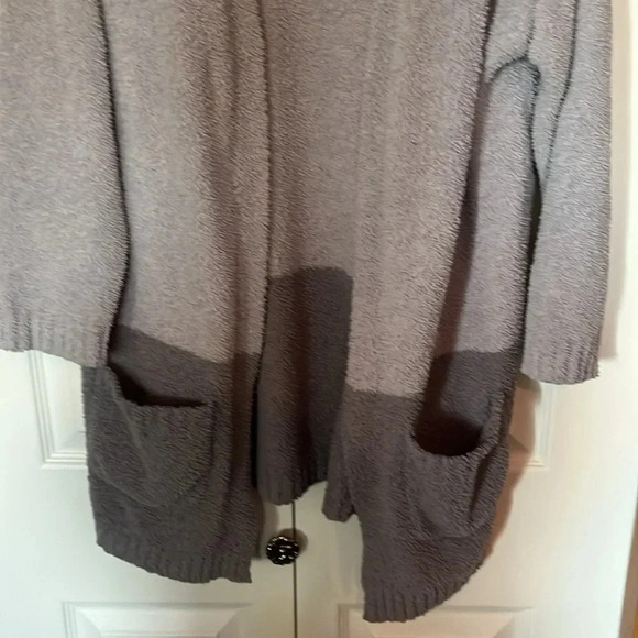 Medium Gray Fluffy Cardigan - Picture 4 of 9